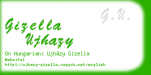 gizella ujhazy business card