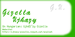 gizella ujhazy business card